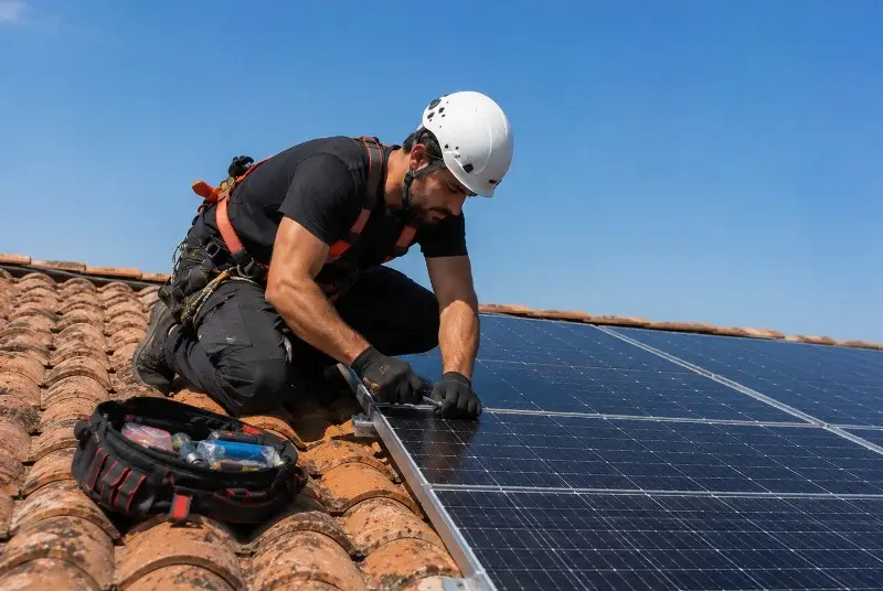 Maintenance et monitoring de panneaux solaires à Saint-Martin-le-Châtel