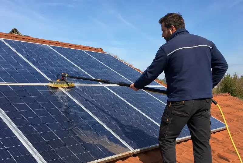 Nettoyage et entretien de panneaux solaires à Saint-Martin-le-Châtel